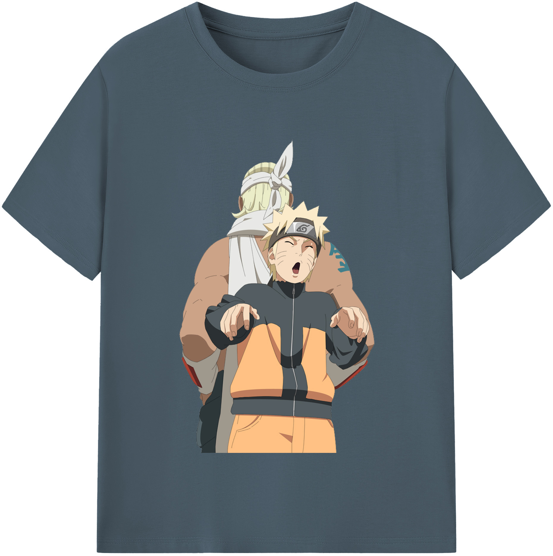 （画像用） NARUTO -ナルト- うずまき ナルト Uzumaki Naruto 綿100％半袖Tシャツ（フロントプリント）